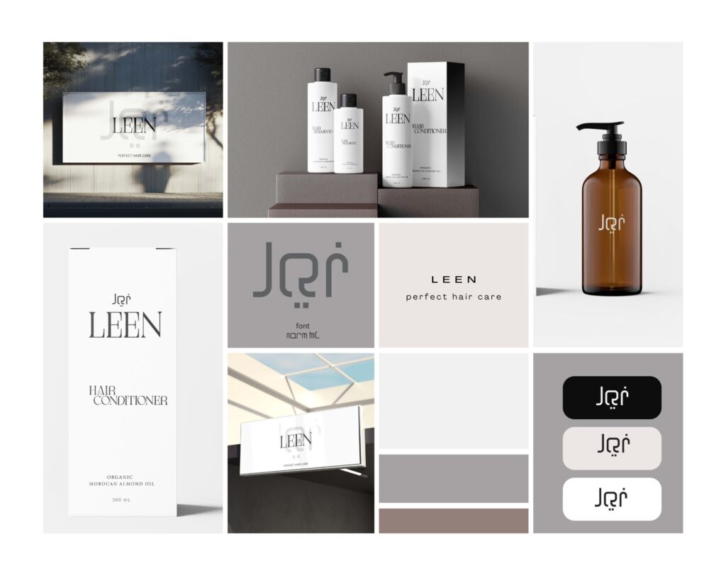 beige minimalist aesthetic clean grid board photo collage